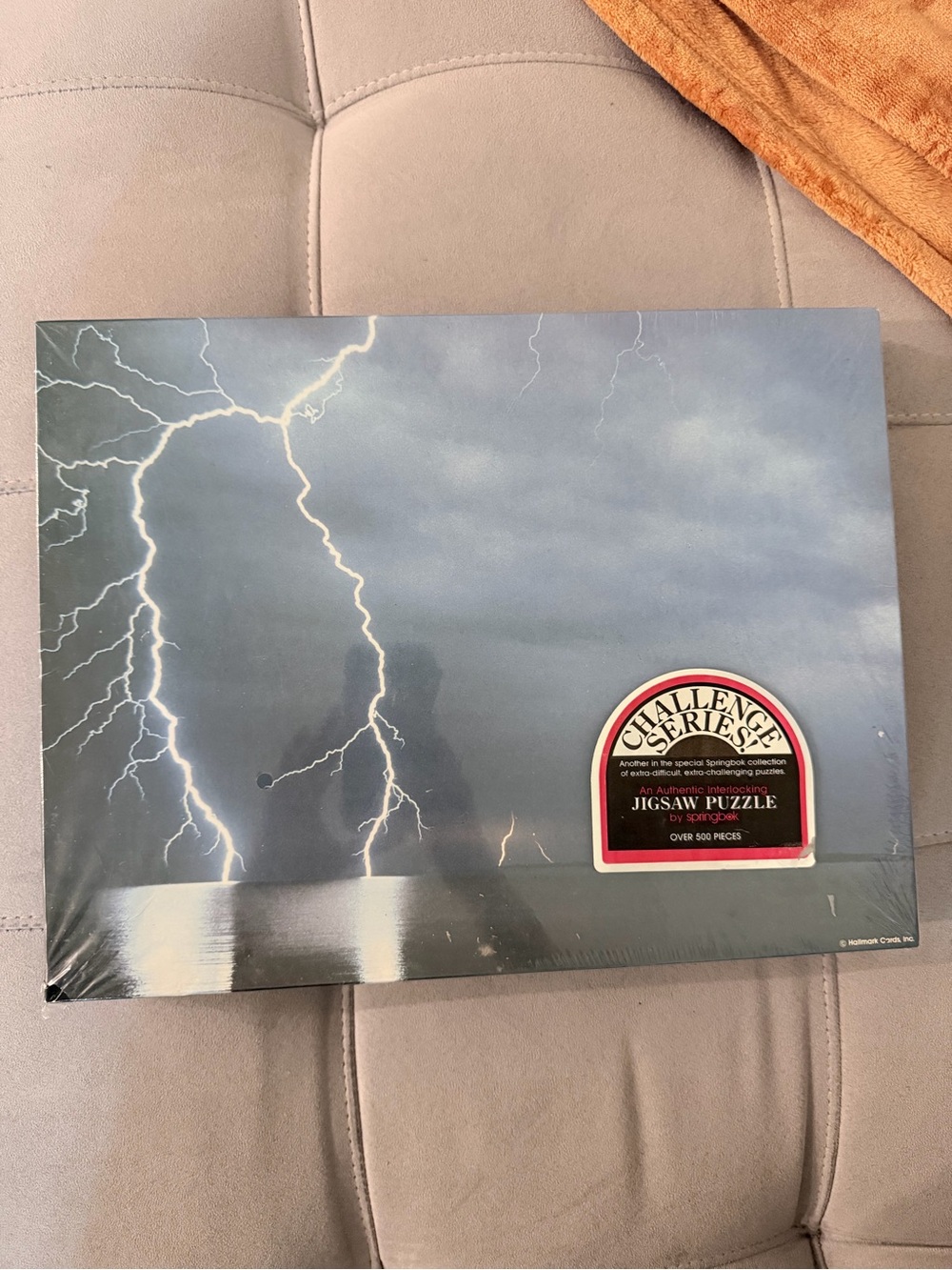 NIB Vintage Springbok Lightning Storm Jigsaw Puzzle - ~500 pieces